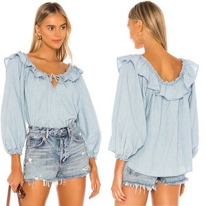 Lily of the Valley Blue Blouse